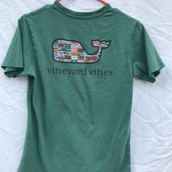 Vineyard Vines youth medium green T-shirt - Picture 4 of 6